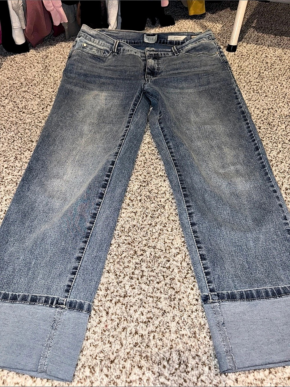 Angels Booty Up Flare Jeans Blue Waist 31